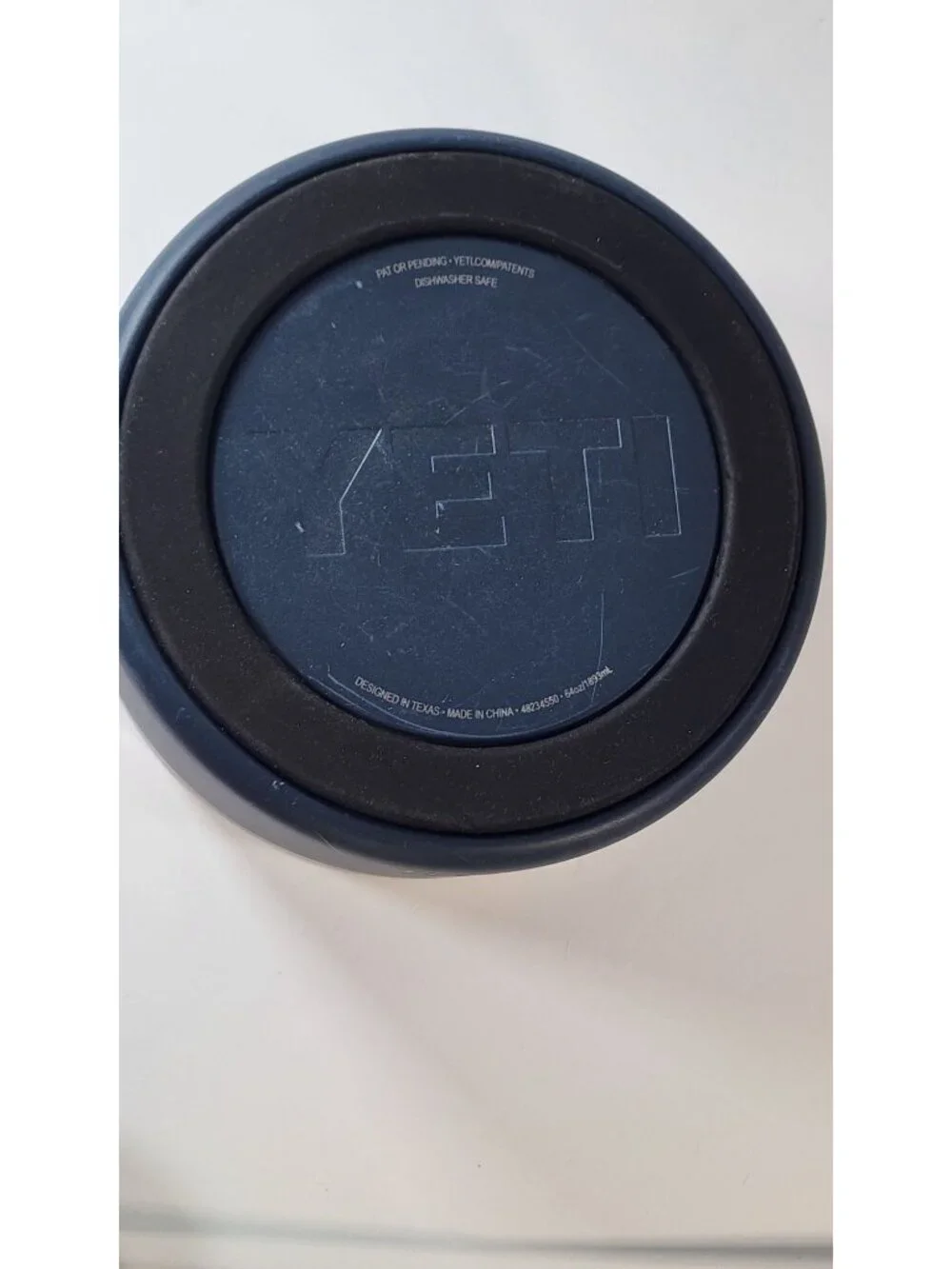 YETI BOOMER 8 DOG WATER FOOD BOWL BLUE STAINLESS STEEL NON SLIP RUBBER RING